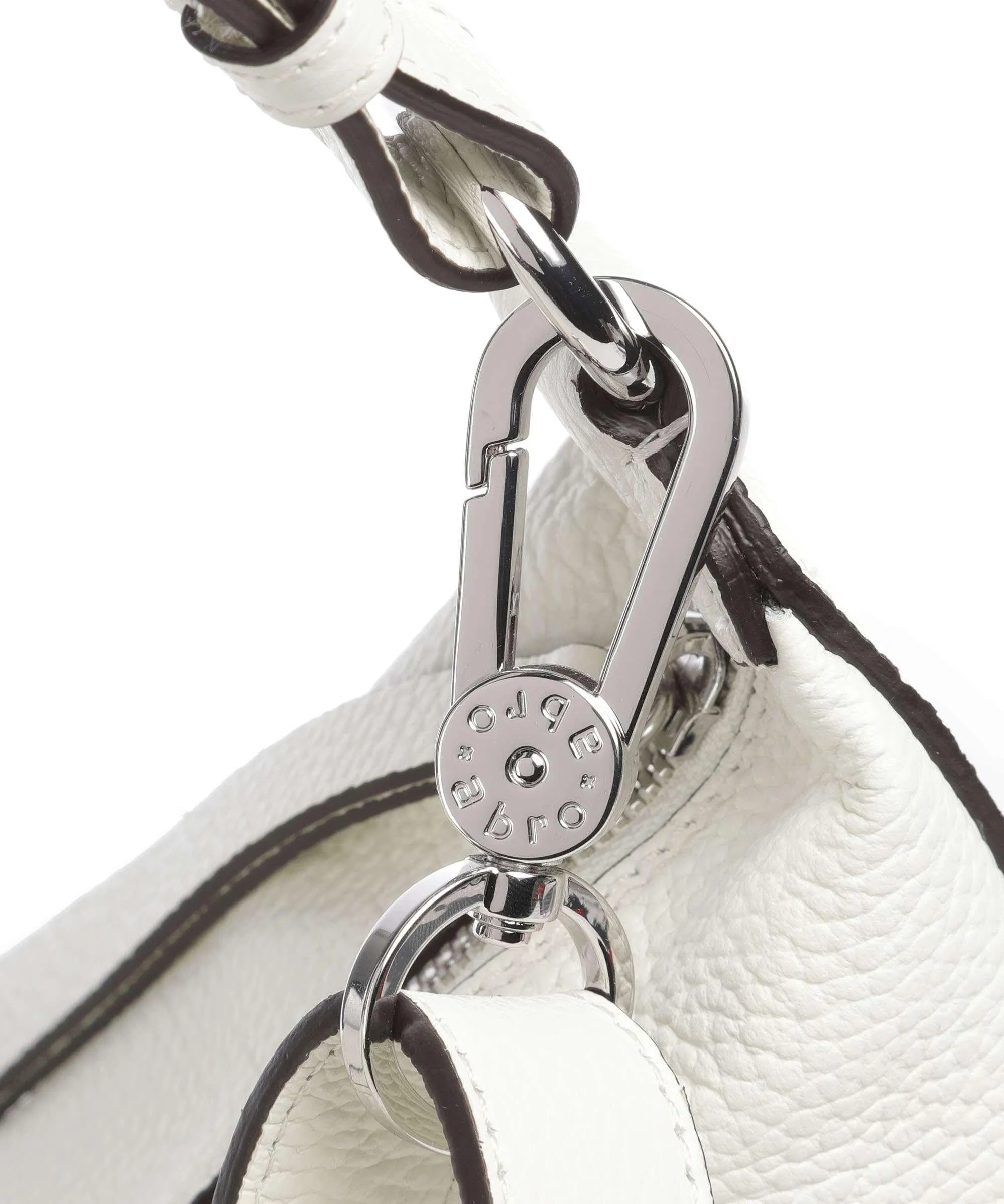  Abro Adria Lulu Borsa hobo pelle di vacchetta grana avorio  