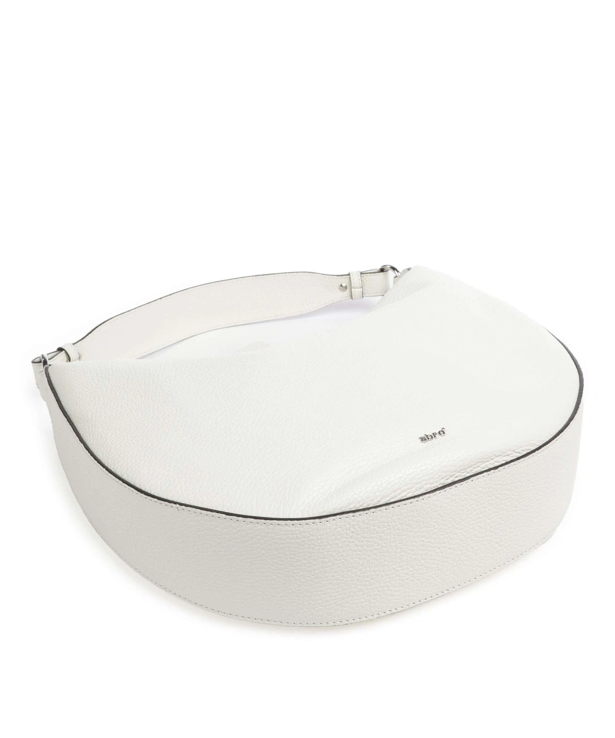  Abro Adria Lulu Borsa hobo pelle di vacchetta grana avorio  