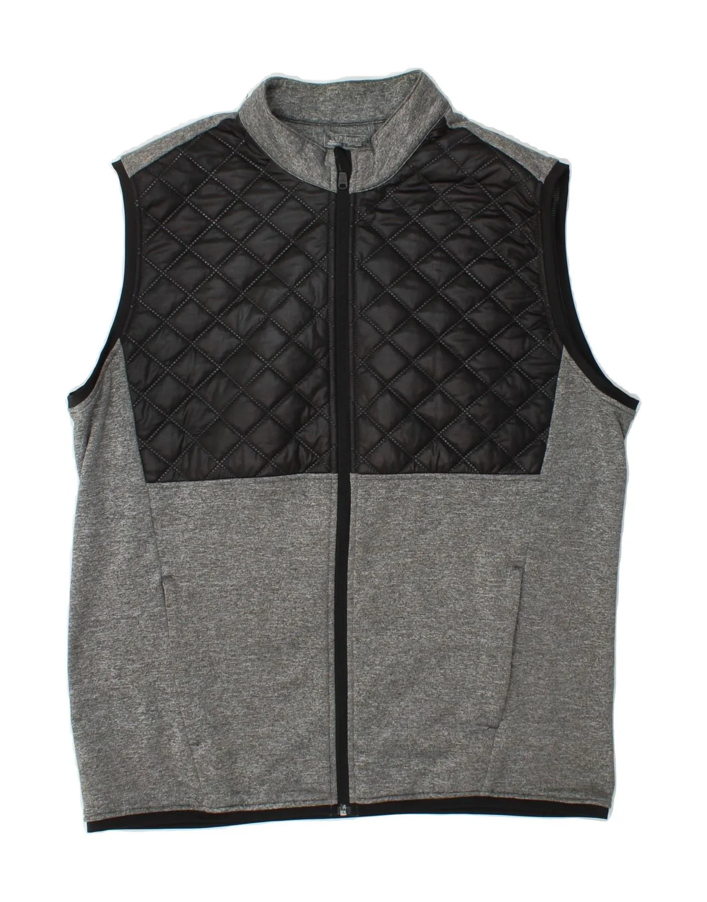 ADIDAS Mens Climaheat Tracksuit Top Jacket Large Grey Colourblock