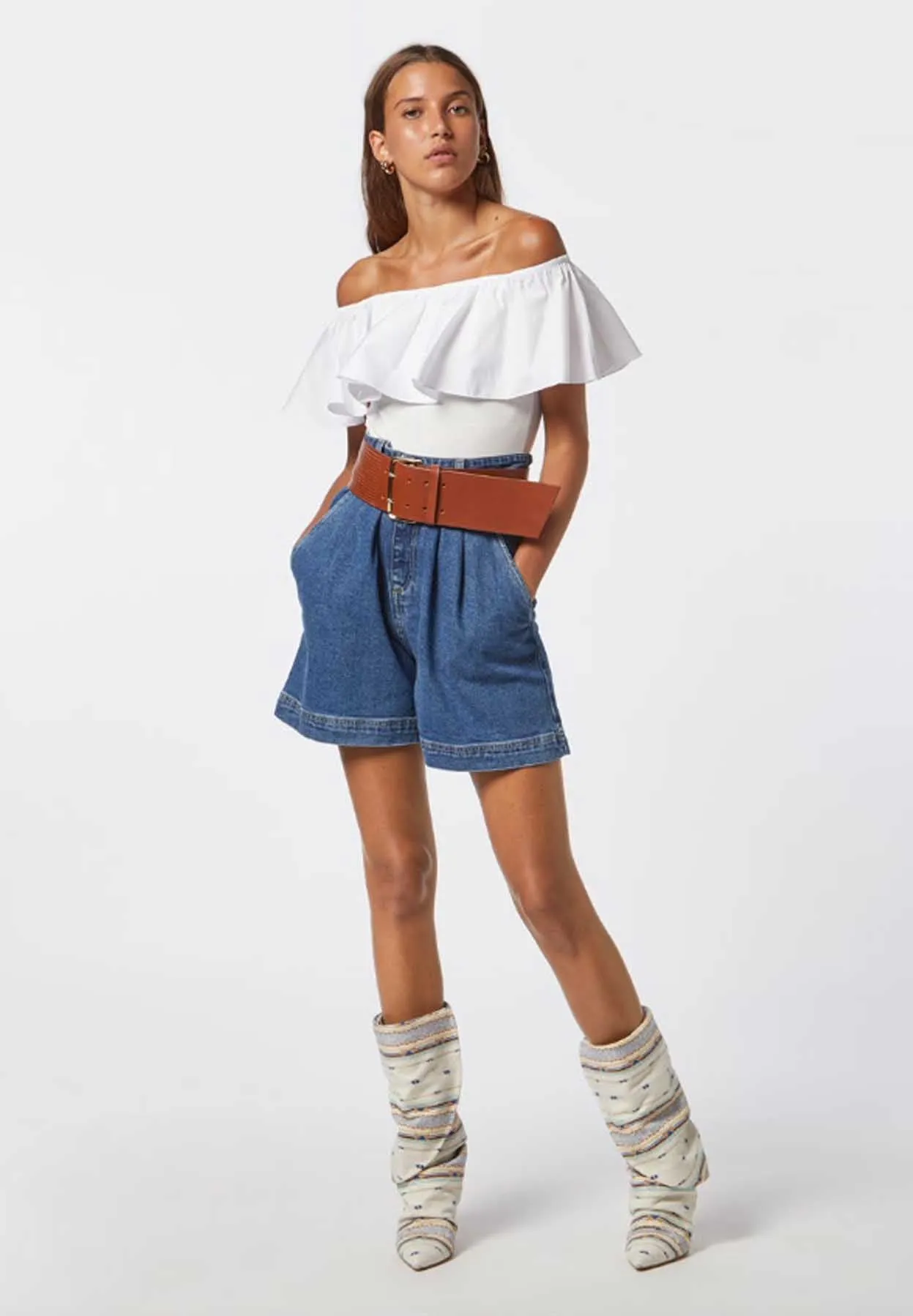 Bermuda denim high rise / Jeans