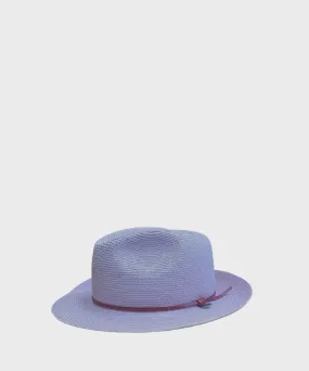 Catarzi Capri cappello borsalino in maglina, glicine