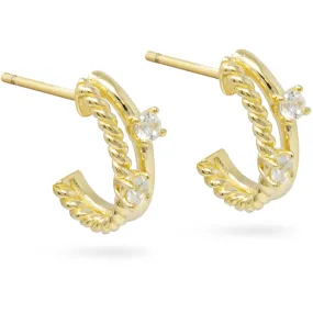 SARNIORO Orecchini in Oro9Kt con zirconi