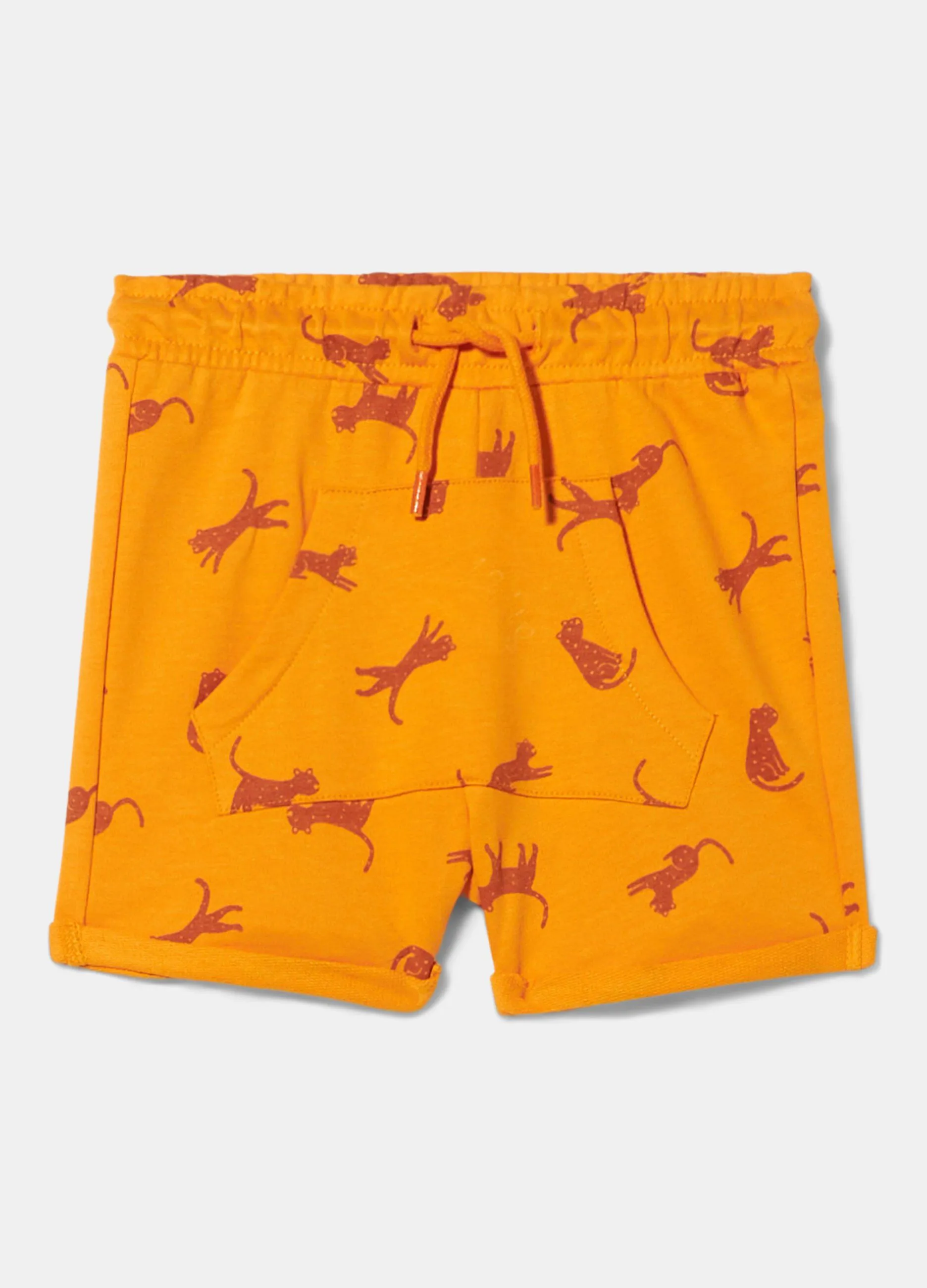 Shorts in felpa di cotone neonato