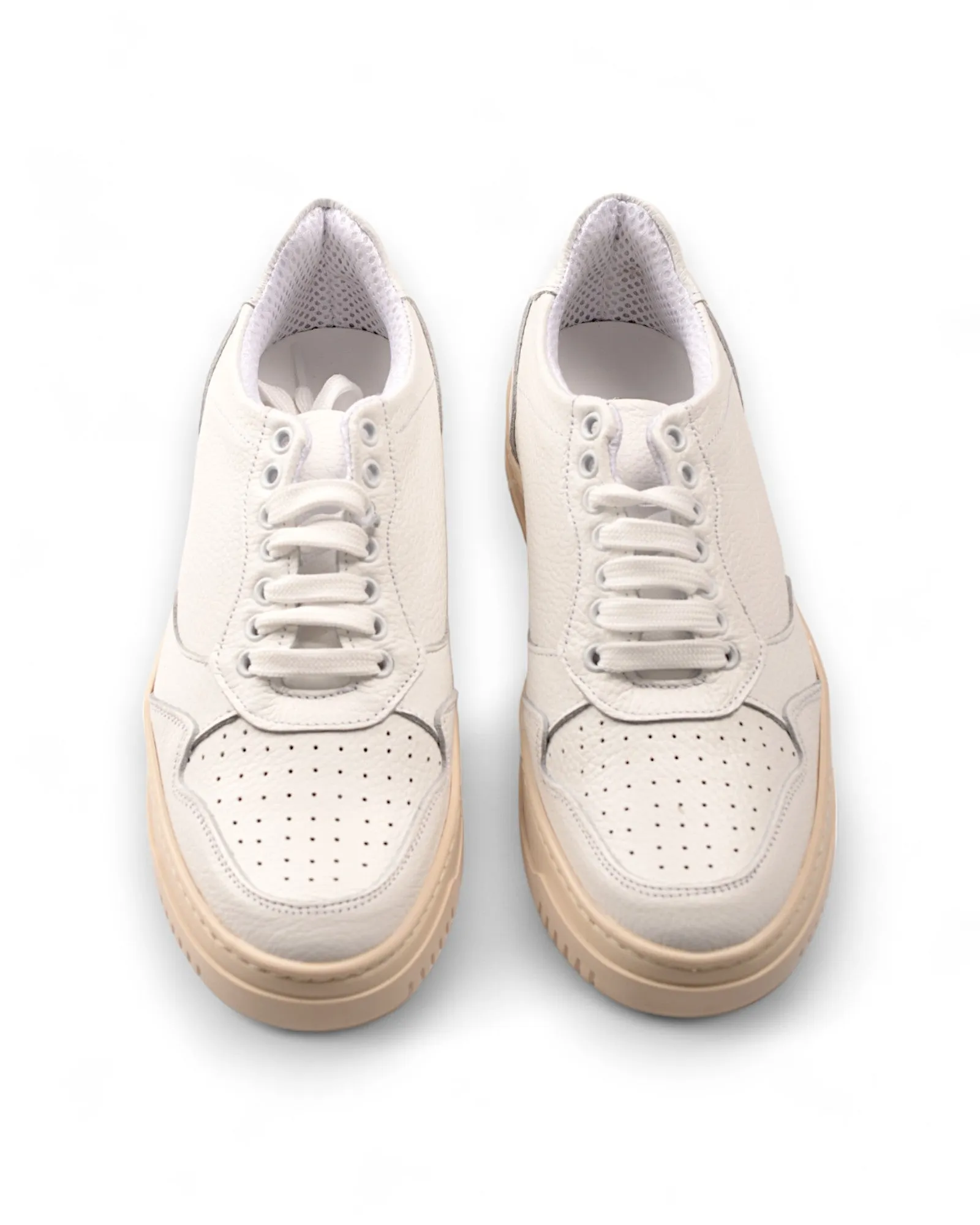 Sneakers retrò in pelle