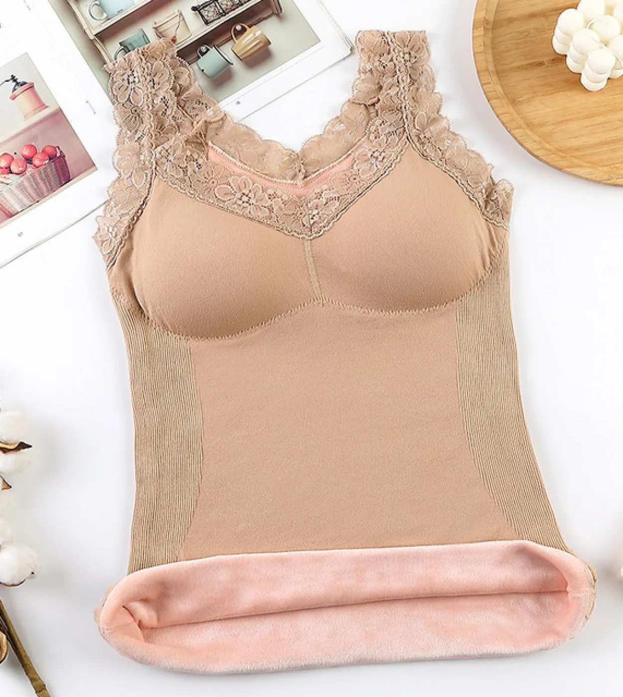 Thermal Underwear Vest Thermo Lingerie Women Winter Clothing Warm Top Inner Wear Thermal Shirt Undershirt Intimate Plus